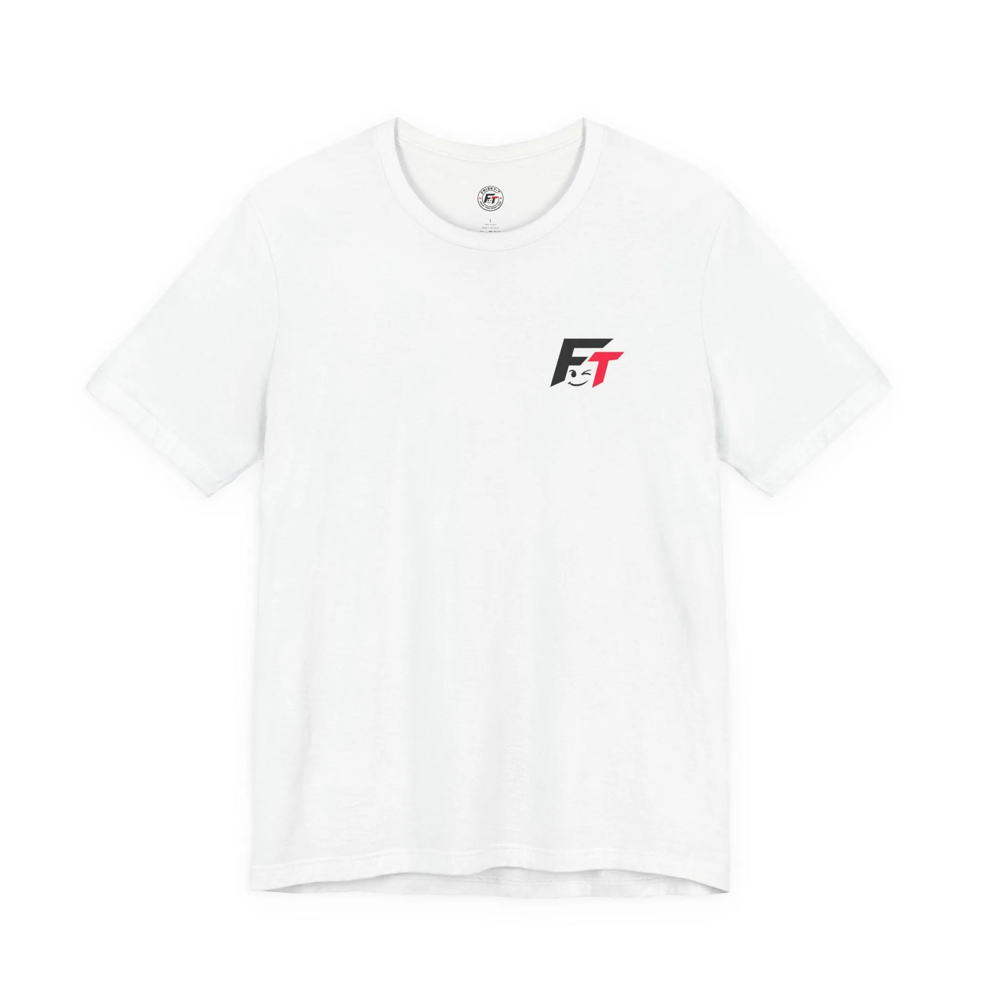 White Frisky-T shirt shown from the front
